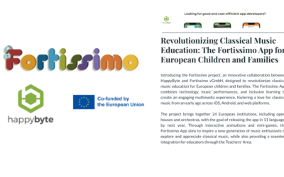 HappyByte entwickelt Fortissimo-Bildungs-App für EU-Kinder